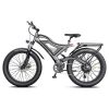 AOSTIRMOTOR S18 26" 750W Electric Bike Fat Tire 48V 15AH Removable Lithium Battery for Adults
